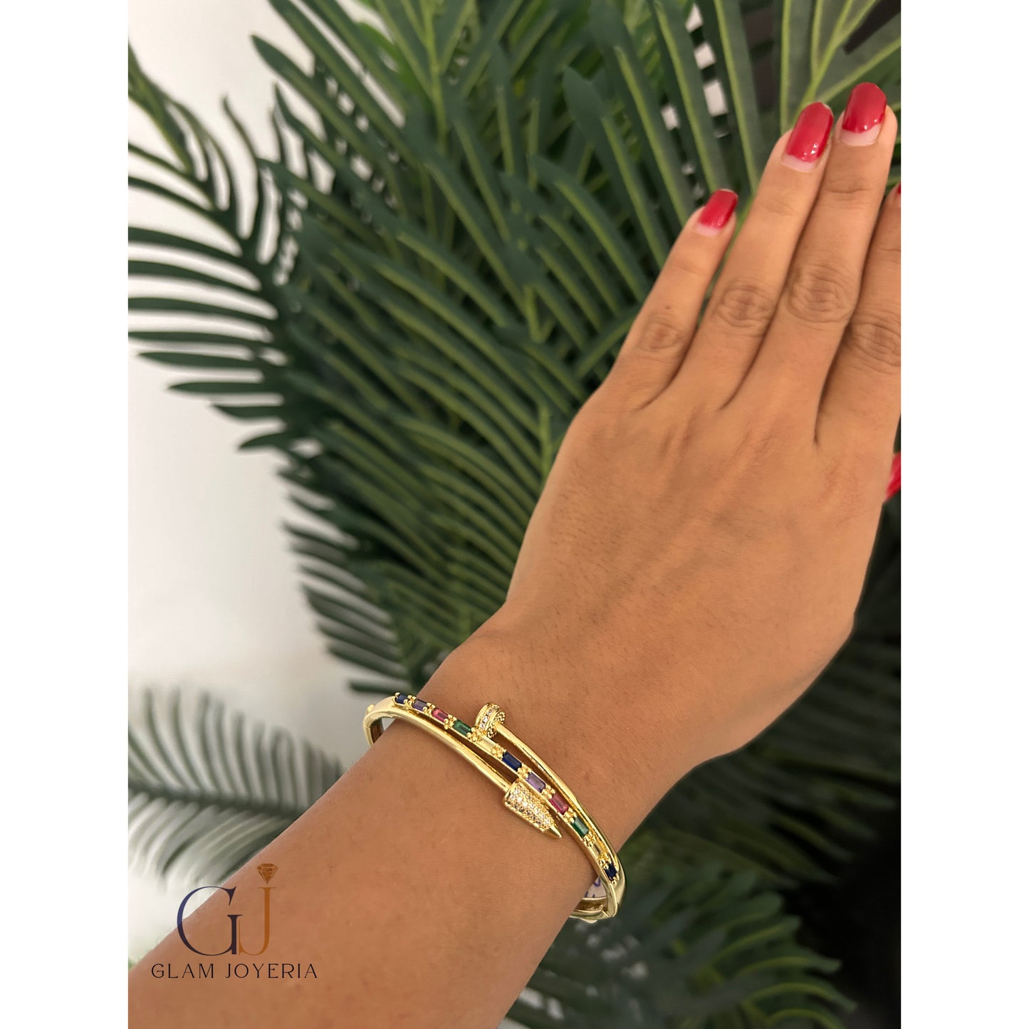 Multi coloured Nail Openable bracelets