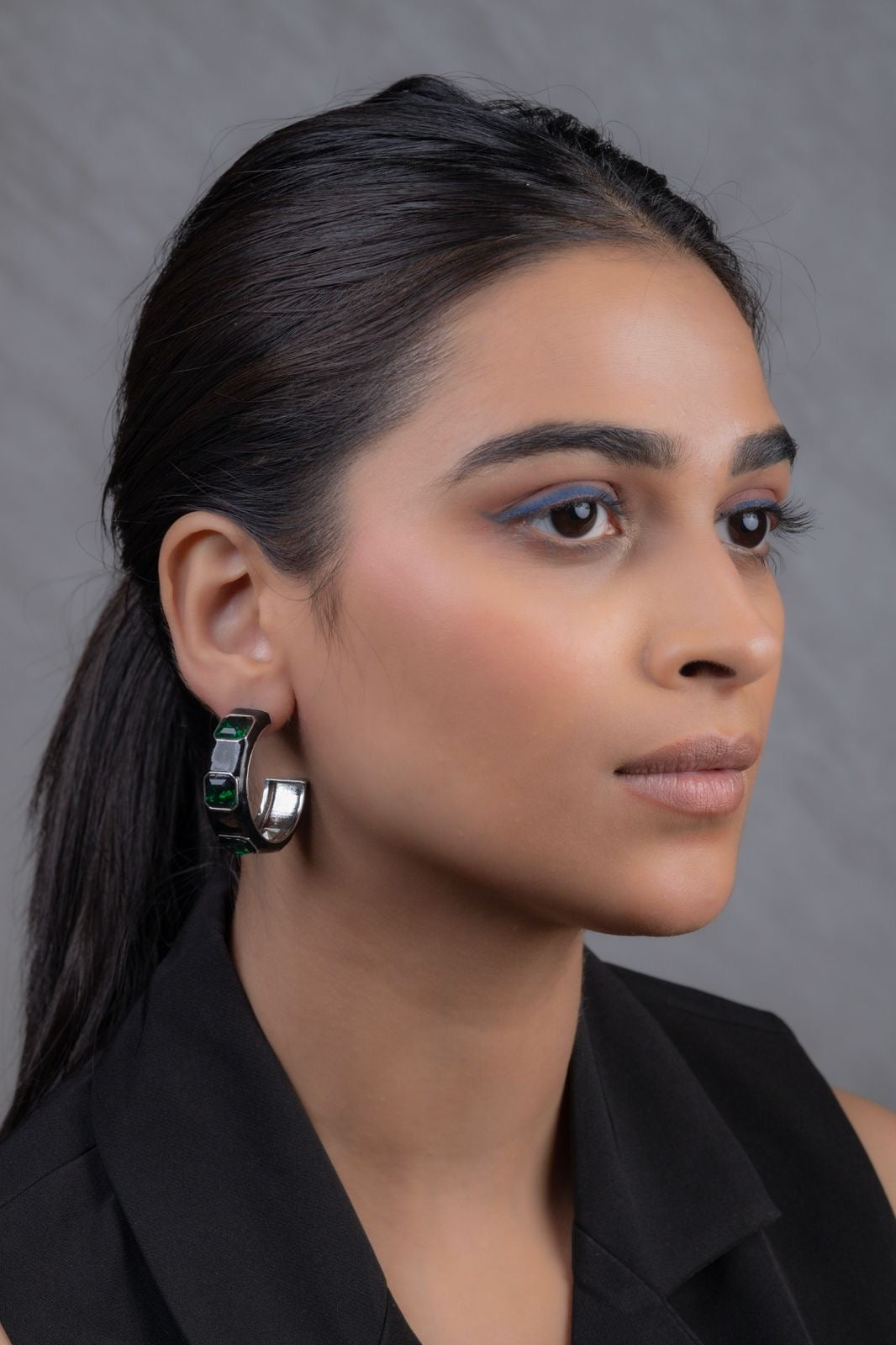 Glamorous Black hoops