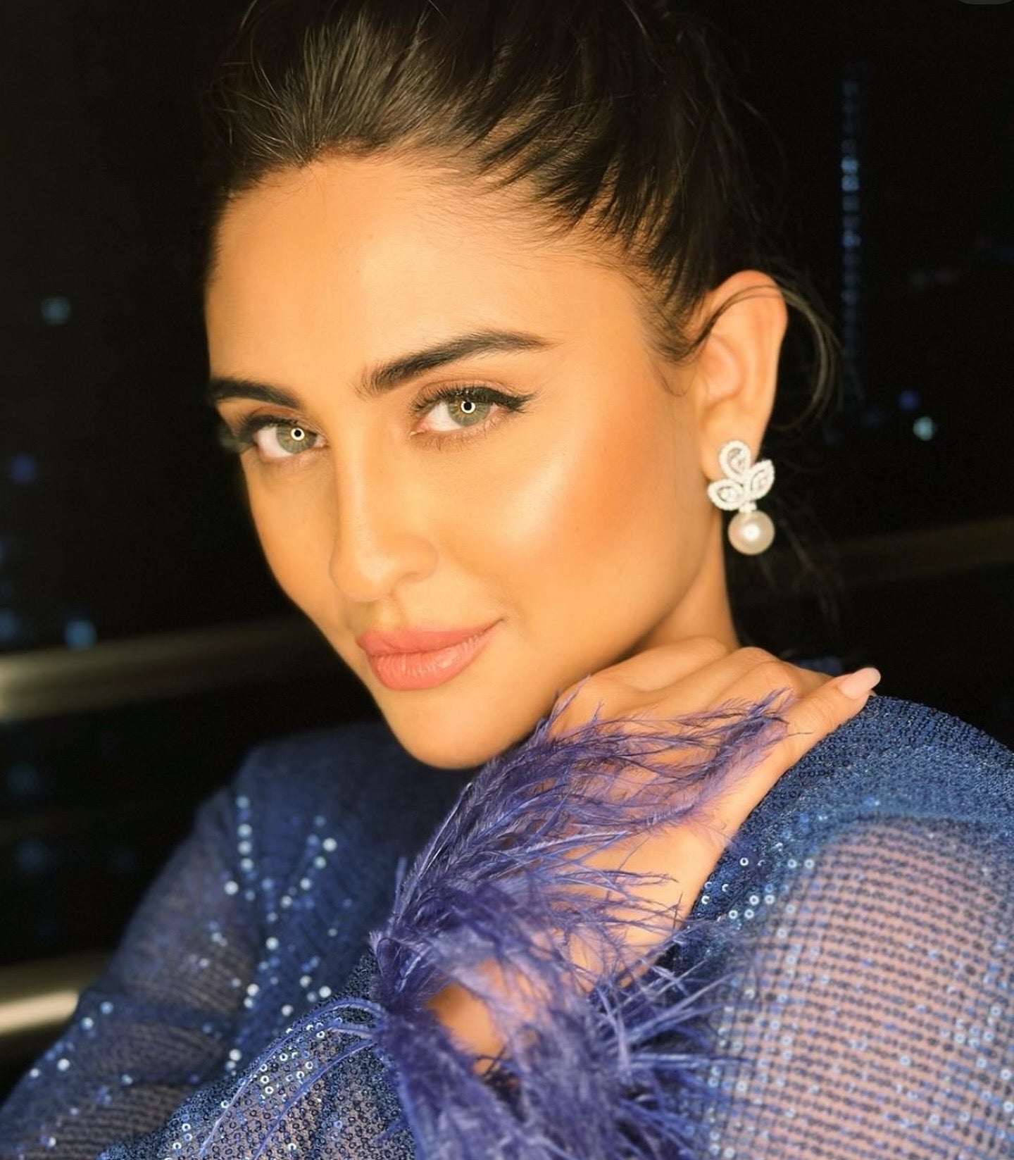 Krystle D’Souza pearl drop earrings