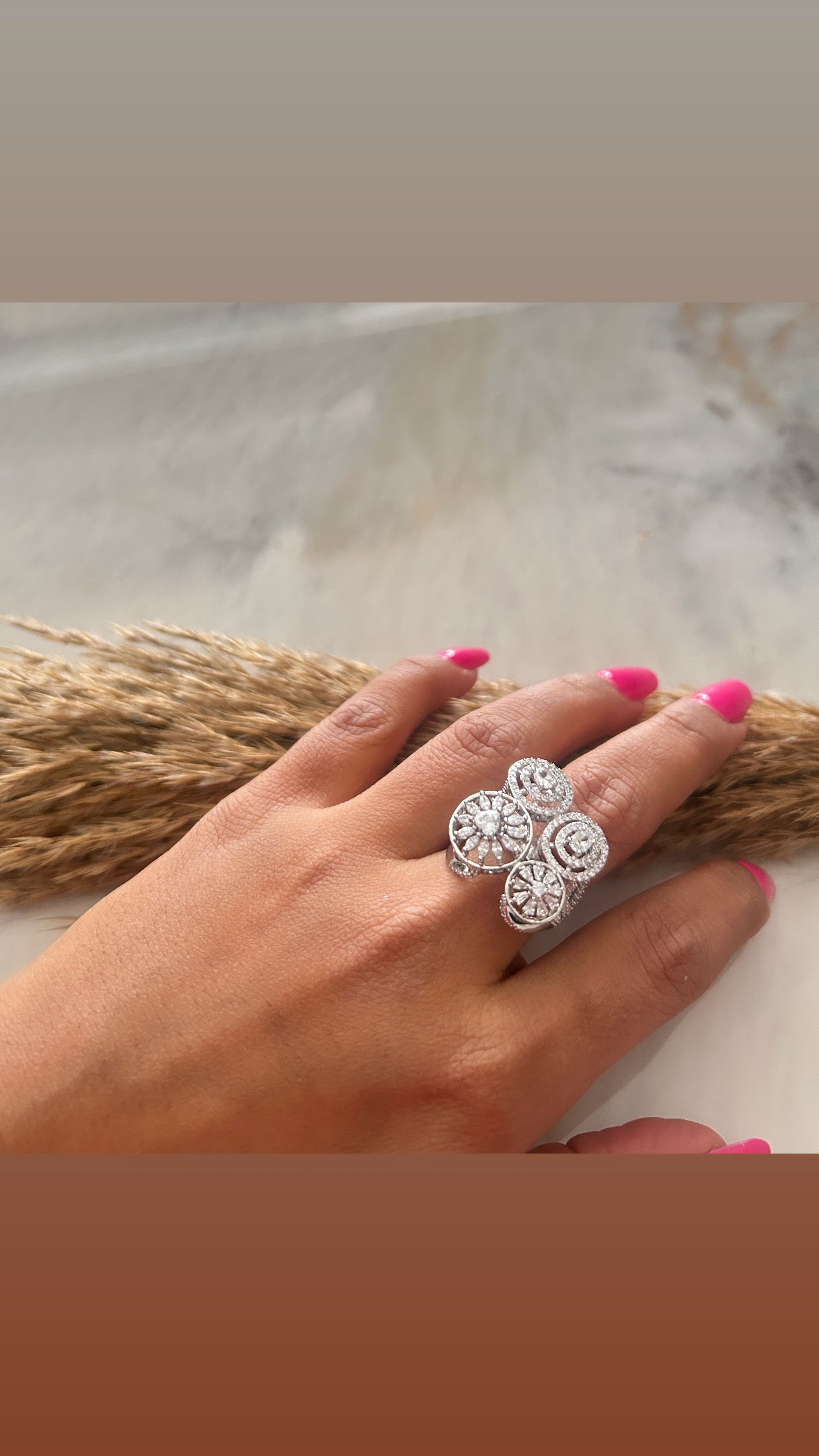 Lustre Crown Ring