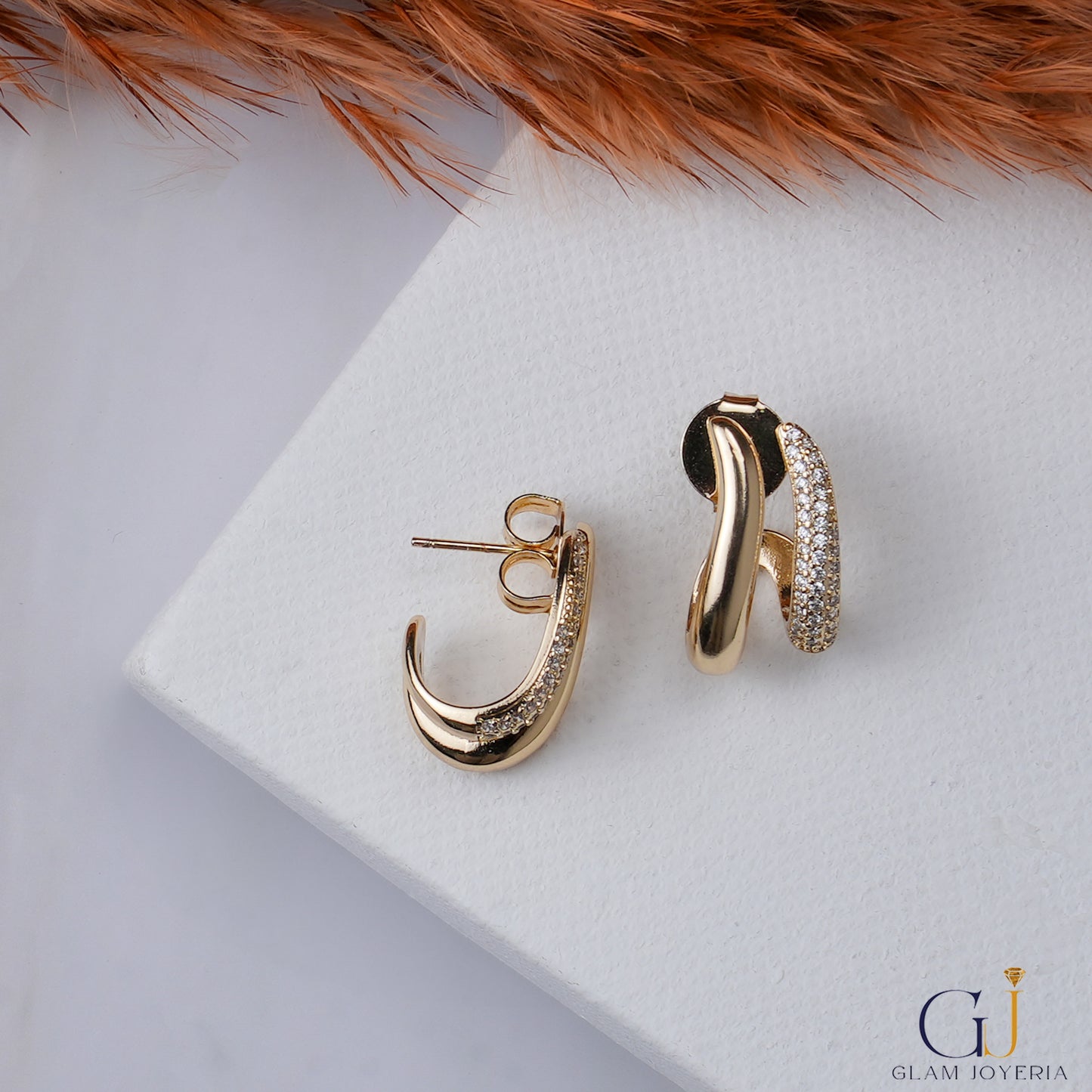Half Bali style  earrings