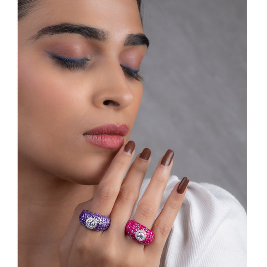 Luxe solitaire bands
