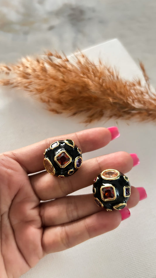 Black Noir Studs