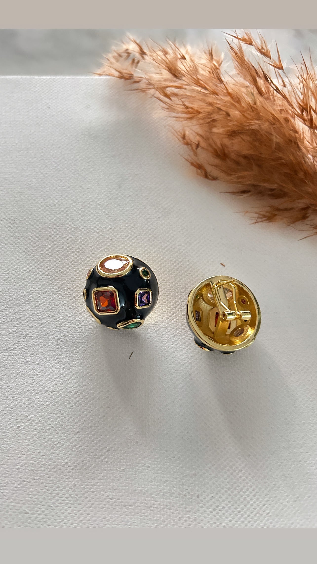 Black Noir Studs
