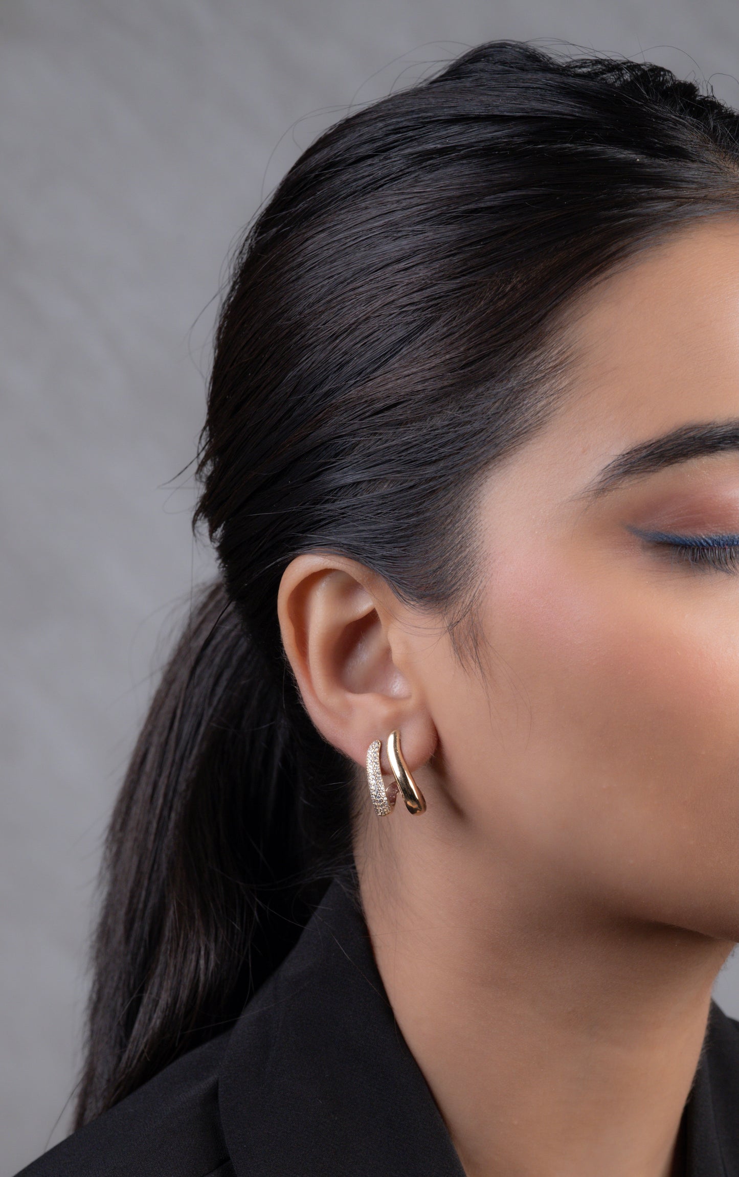Half Bali style  earrings