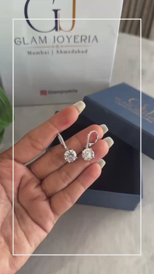 AURA SOLITAIRE DANGLER EARRINGS